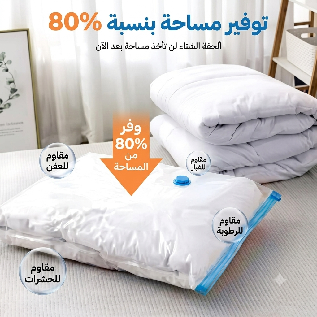 أكياس الضغط وتفريغ الهواء (Vacuum Bags)