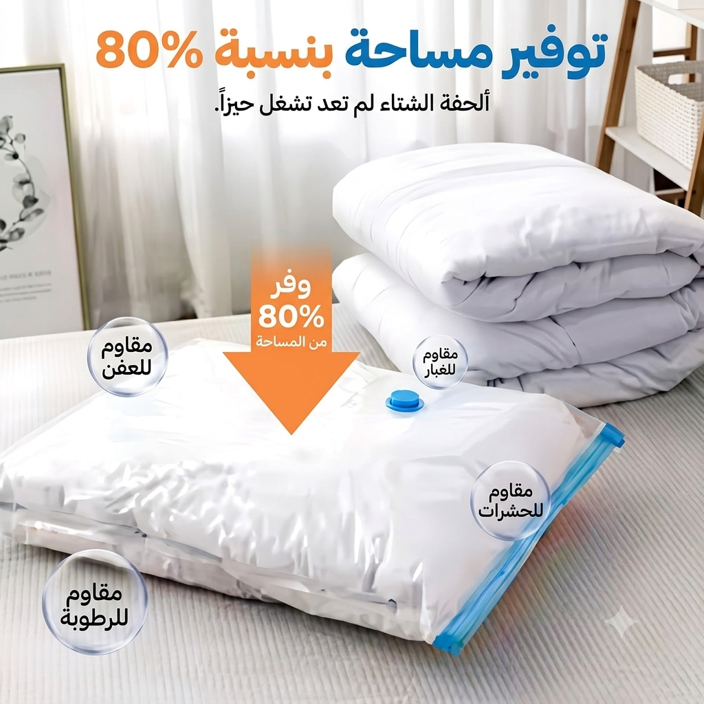 أكياس الضغط وتفريغ الهواء (Vacuum Bags)